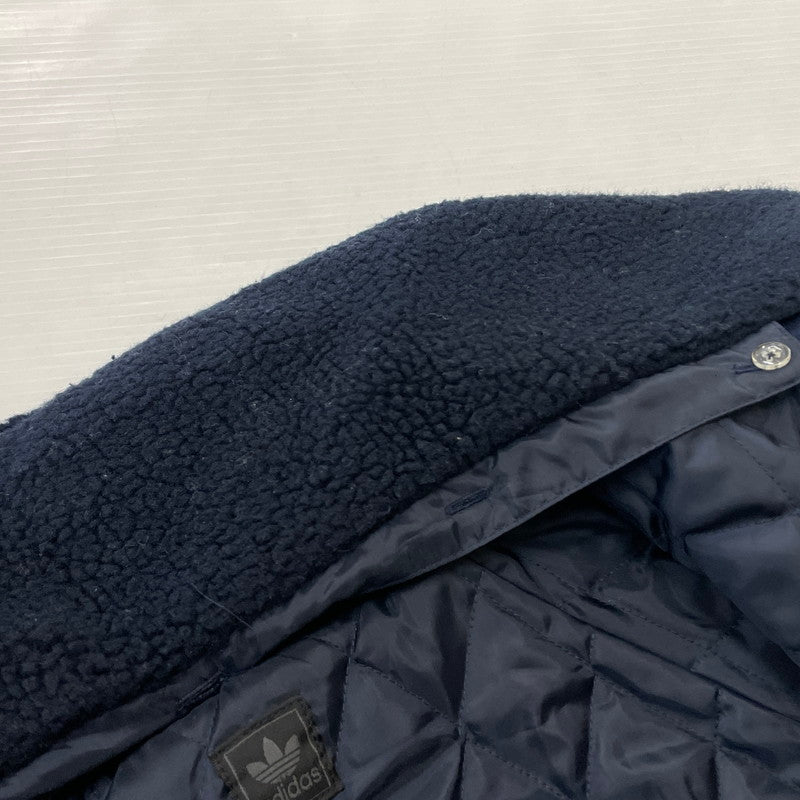 【中古品】【メンズ】 adidas アディダス TREFOIL WOOL JACKET 169970 トレフォイル ウールジャケット ライトアウター 148-251204-yy-21-tei サイズ：XO カラー：ネイビー 万代Net店