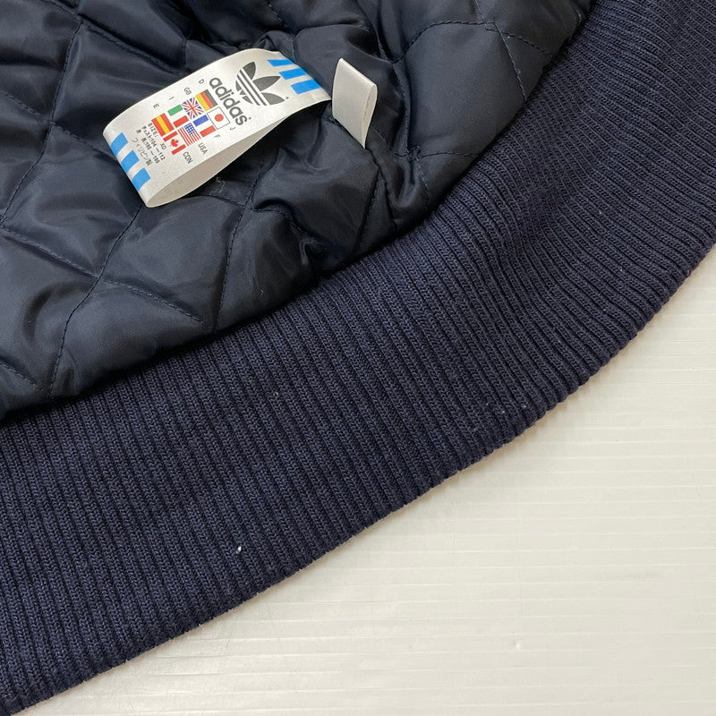 【中古品】【メンズ】 adidas アディダス TREFOIL WOOL JACKET 169970 トレフォイル ウールジャケット ライトアウター 148-251204-yy-21-tei サイズ：XO カラー：ネイビー 万代Net店