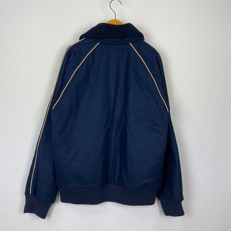 【中古品】【メンズ】 adidas アディダス TREFOIL WOOL JACKET 169970 トレフォイル ウールジャケット ライトアウター 148-251204-yy-21-tei サイズ：XO カラー：ネイビー 万代Net店