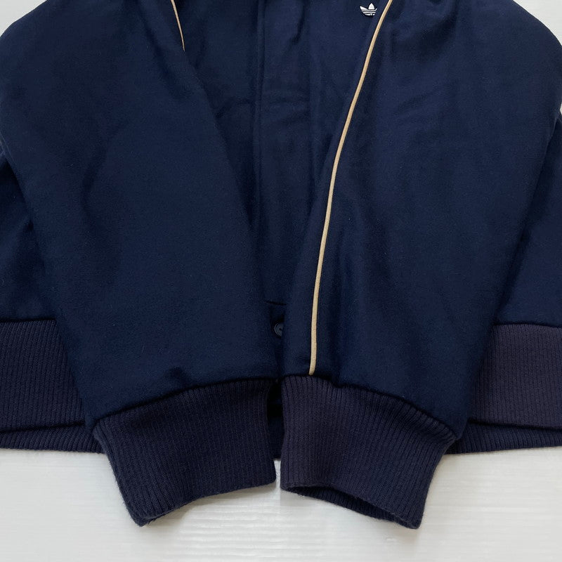 【中古品】【メンズ】 adidas アディダス TREFOIL WOOL JACKET 169970 トレフォイル ウールジャケット ライトアウター 148-251204-yy-21-tei サイズ：XO カラー：ネイビー 万代Net店
