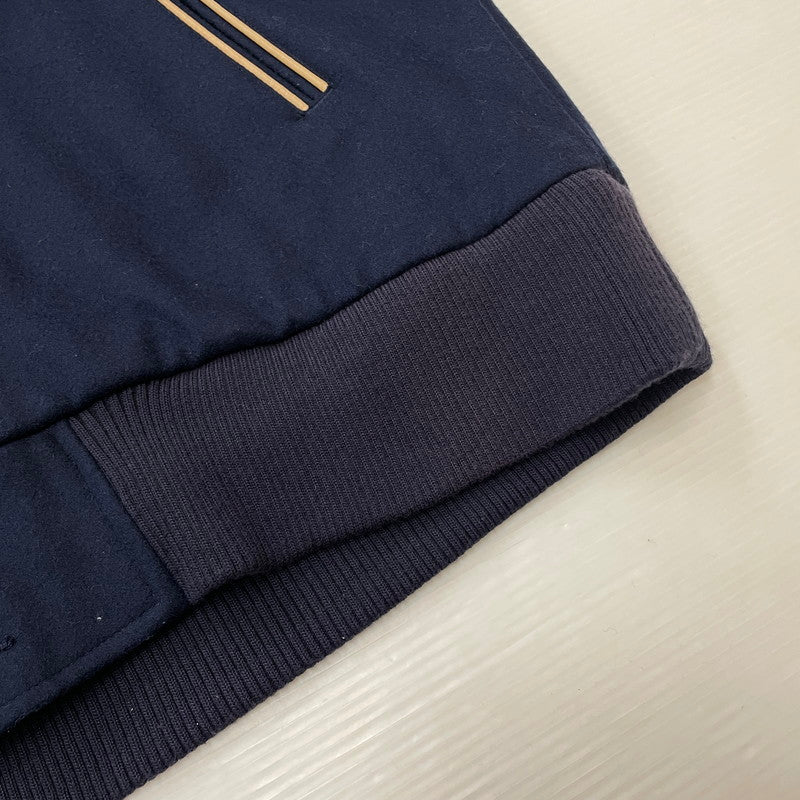 【中古品】【メンズ】 adidas アディダス TREFOIL WOOL JACKET 169970 トレフォイル ウールジャケット ライトアウター 148-251204-yy-21-tei サイズ：XO カラー：ネイビー 万代Net店