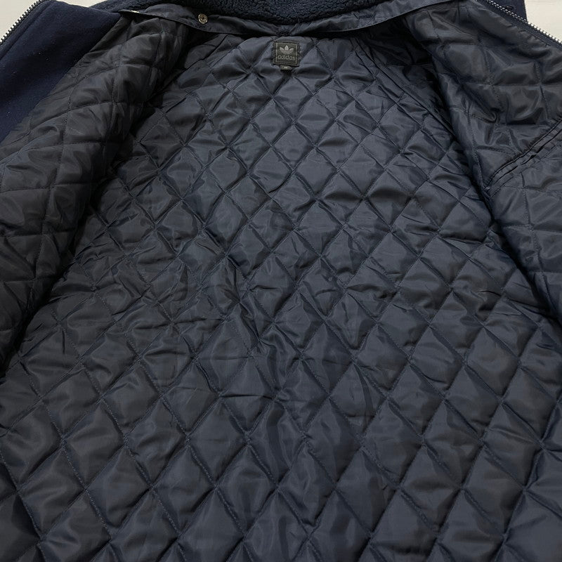 【中古品】【メンズ】 adidas アディダス TREFOIL WOOL JACKET 169970 トレフォイル ウールジャケット ライトアウター 148-251204-yy-21-tei サイズ：XO カラー：ネイビー 万代Net店
