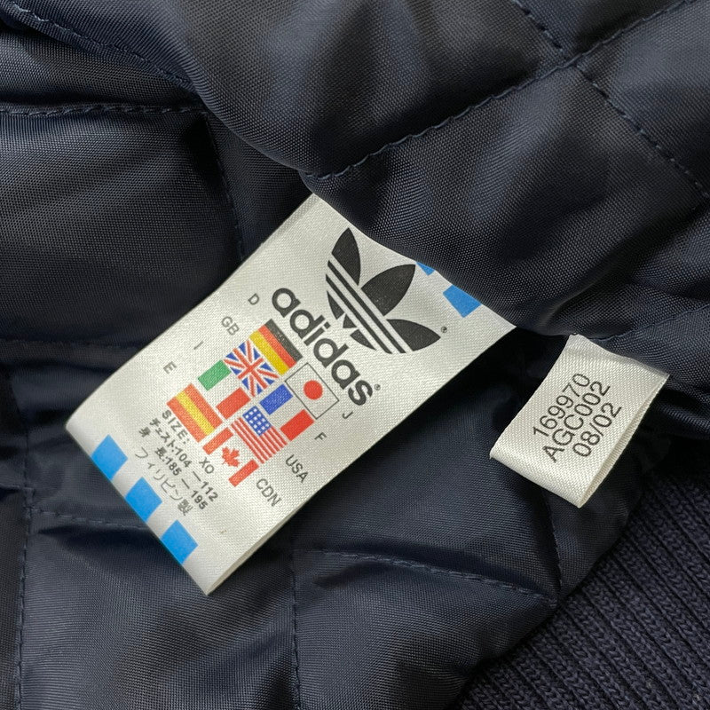 【中古品】【メンズ】 adidas アディダス TREFOIL WOOL JACKET 169970 トレフォイル ウールジャケット ライトアウター 148-251204-yy-21-tei サイズ：XO カラー：ネイビー 万代Net店