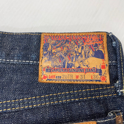 【中古品】【メンズ】 SAMURAI JEANS サムライジーンズ × UNIQUE JEAN STORE ユニークジーンストア 別注 コラボ DENIM PANTS S0210XJ-UJS40TH デニムパンツ 蝦夷ジーンズ第10弾 40TH ボトムス ジーンズ 156-251204-yy-29-tei サイズ：31 カラー：インディゴ 万代Net店