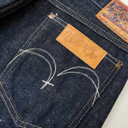 【中古品】【メンズ】 SAMURAI JEANS サムライジーンズ × UNIQUE JEAN STORE ユニークジーンストア 別注 コラボ DENIM PANTS S0210XJ-UJS40TH デニムパンツ 蝦夷ジーンズ第10弾 40TH ボトムス ジーンズ 156-251204-yy-29-tei サイズ：31 カラー：インディゴ 万代Net店