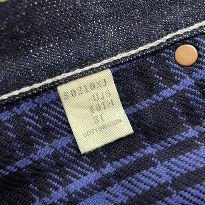 【中古品】【メンズ】 SAMURAI JEANS サムライジーンズ × UNIQUE JEAN STORE ユニークジーンストア 別注 コラボ DENIM PANTS S0210XJ-UJS40TH デニムパンツ 蝦夷ジーンズ第10弾 40TH ボトムス ジーンズ 156-251204-yy-29-tei サイズ：31 カラー：インディゴ 万代Net店