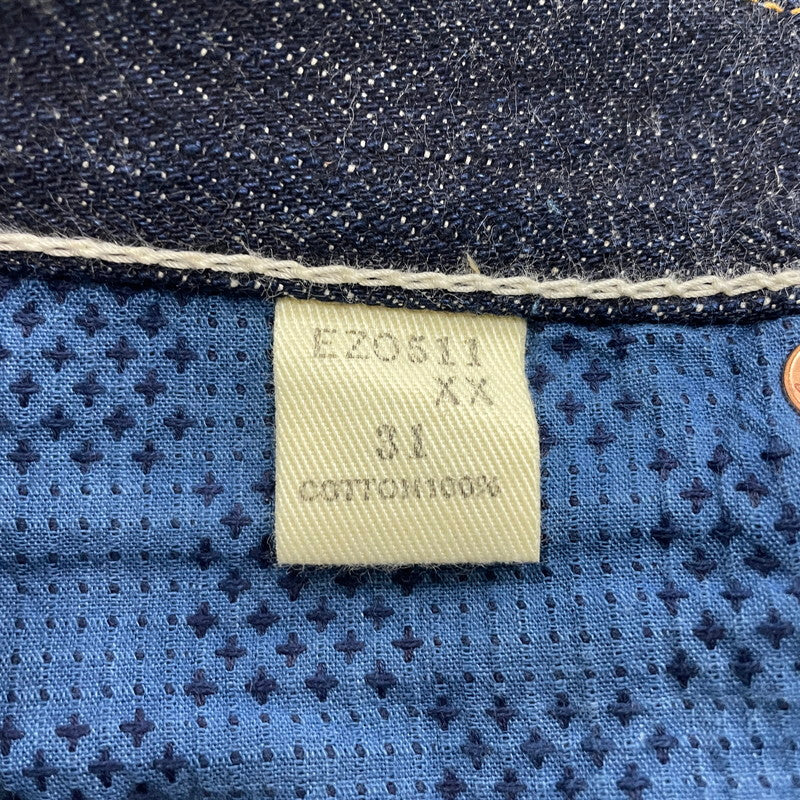 【中古品】【メンズ】 SAMURAI JEANS サムライジーンズ × UNIQUE JEAN STORE ユニークジーンストア 別注 コラボ DENIM PANTS EZO511XX デニムパンツ 蝦夷ジーンズ ボトムス ジーンズ 156-251204-yy-30-tei サイズ：31 カラー：インディゴ 万代Net店