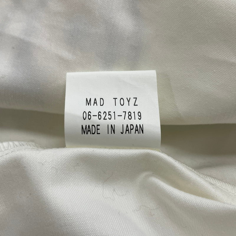 【中古品】【メンズ】 MADTOYZ マッドトイズ × 荒くれKNIGHT 別注 コラボ LOGO PRINT COTTON JACKET ロゴ プリント コットンジャケット ライトアウター "輪蛇" 147-260818-kk-06-hon サイズ：M カラー：ホワイト 万代Net店