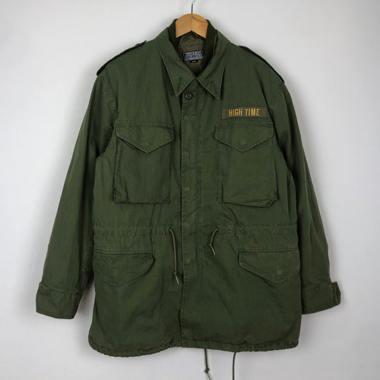 【中古品】【メンズ】 HYSTERIC GLAMOUR ヒステリックグラマー SNAKE&SKULL刺繍 M1951 FIELD JACKET 02243AB12 スネーク&スカル刺繍 M1951 フィールドジャケット ライトアウター 140-251204-yy-03-tei サイズ：S カラー：カーキ 万代Net店