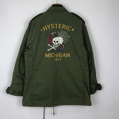 【中古品】【メンズ】 SNAKE&SKULL刺繍 M1951 FIELD JACKET 02243AB12 スネーク&スカル刺繍 M1951 フィールドジャケット ライトアウター 140-251204-yy-03-fuzh サイズ：S カラー：カーキ 万代Net店