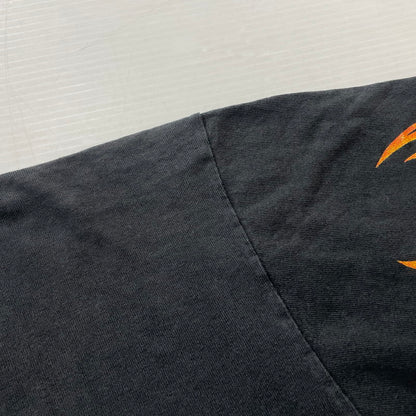【現状渡し品】【メンズ】 HARLEY DAVIDSON ハーレーダビッドソン 90's V2 ENGINE FLAME PRINT S/S TEE 90年代 V2 エンジン フレイムプリント ショートスリーブ Ｔシャツ 半袖 トップス 145-251204-yy-13-tei サイズ：XL カラー：ブラック 万代Net店