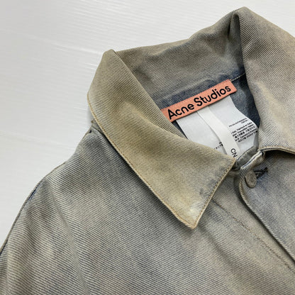 【中古品】【メンズ】 アクネストゥディオズ 25SS OVERSIZED FIT DENIM JAKET FN-UX-OUTW000074 C90191 オーバーサイズ フィット デニムジャケット アウター Gジャン ウォッシュ加工 141-251203-ts-05-fuzh サイズ：M カラー：インディゴ 万代Net店