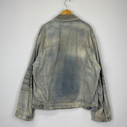 【中古品】【メンズ】 アクネストゥディオズ 25SS OVERSIZED FIT DENIM JAKET FN-UX-OUTW000074 C90191 オーバーサイズ フィット デニムジャケット アウター Gジャン ウォッシュ加工 141-251203-ts-05-fuzh サイズ：M カラー：インディゴ 万代Net店