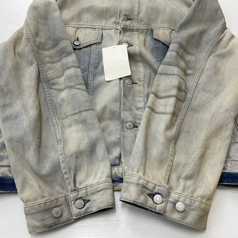 【中古品】【メンズ】 ACNE STUDIOS アクネストゥディオズ 25SS OVERSIZED FIT DENIM JAKET FN-UX-OUTW000074 C90191 オーバーサイズ フィット デニムジャケット アウター Gジャン ウォッシュ加工 140-251203-ts-05-tei サイズ：M カラー：インディゴ 万代Net店