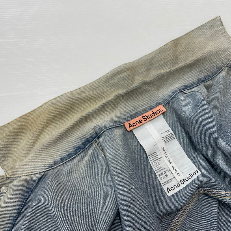 【中古品】【メンズ】 ACNE STUDIOS アクネストゥディオズ 25SS OVERSIZED FIT DENIM JAKET FN-UX-OUTW000074 C90191 オーバーサイズ フィット デニムジャケット アウター Gジャン ウォッシュ加工 140-251203-ts-05-tei サイズ：M カラー：インディゴ 万代Net店