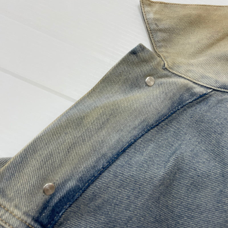 【中古品】【メンズ】 ACNE STUDIOS アクネストゥディオズ 25SS OVERSIZED FIT DENIM JAKET FN-UX-OUTW000074 C90191 オーバーサイズ フィット デニムジャケット アウター Gジャン ウォッシュ加工 140-251203-ts-05-tei サイズ：M カラー：インディゴ 万代Net店