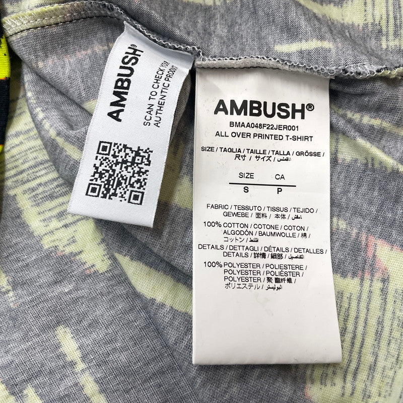 【中古品】【メンズ】 AMBUSH アンブッシュ GRAPHIC PRINT S/S TEE BMAA048F22JER001 グラフィック プリント ショートスリーブ Tシャツ トップス 半袖 142-251203-ts-14-tei サイズ：S カラー：総柄 万代Net店