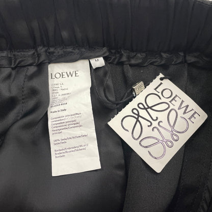 【中古品】【レディース】 LOEWE ロエベ TROUSERS SILK PANTS S359Y04XER トラウザーズ シルクパンツ ボトムス 168-251203-ts-01-tei サイズ：M カラー：ブラック 万代Net店