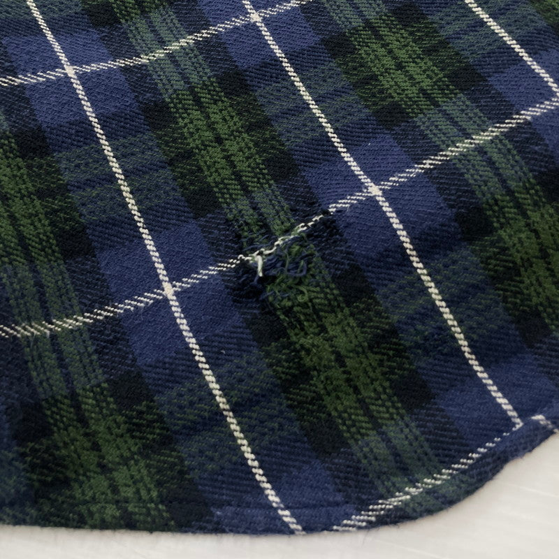 【中古品】【メンズ】 KAMIYA カミヤ HOODED CHECK SHIRT G13SH041 フーディ チェック シャツ トップス 長袖 ヴィンテージ加工 140-251203-ts-12-fuz サイズ：L カラー：チェック 万代Net店