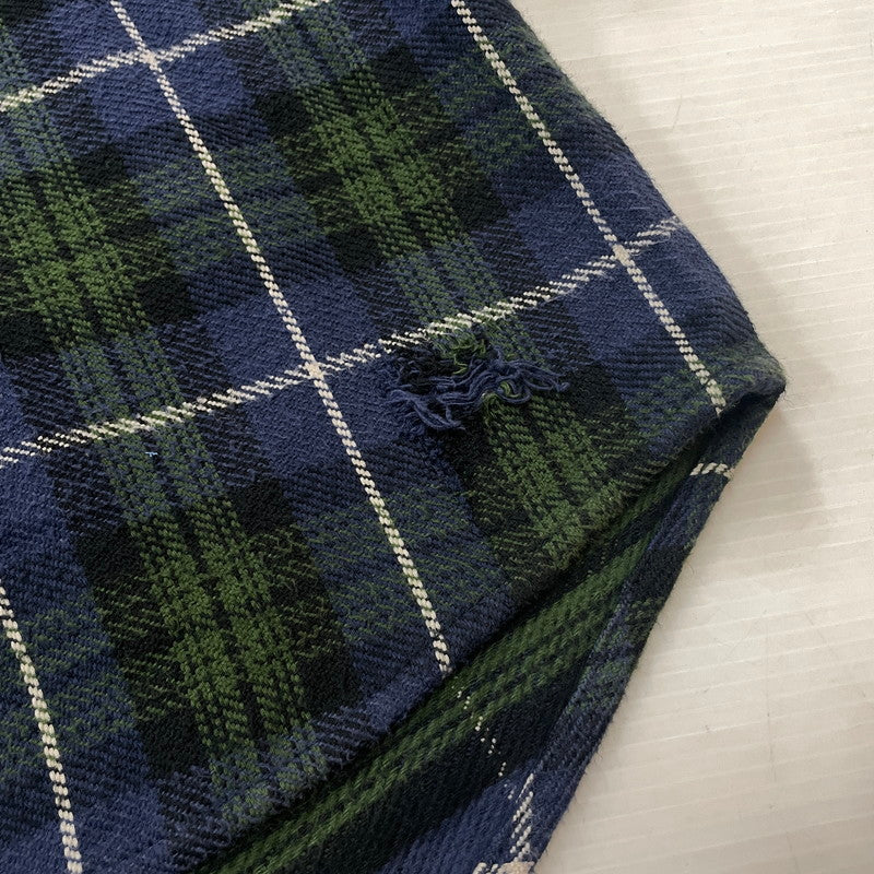 【中古品】【メンズ】 KAMIYA カミヤ HOODED CHECK SHIRT G13SH041 フーディ チェック シャツ トップス 長袖 ヴィンテージ加工 140-251203-ts-12-fuz サイズ：L カラー：チェック 万代Net店