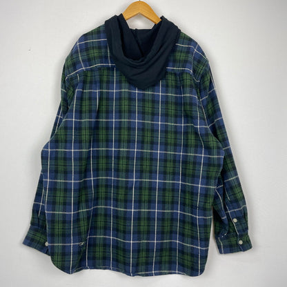 【中古品】【メンズ】 KAMIYA カミヤ HOODED CHECK SHIRT G13SH041 フーディ チェック シャツ トップス 長袖 ヴィンテージ加工 140-251203-ts-12-fuz サイズ：L カラー：チェック 万代Net店