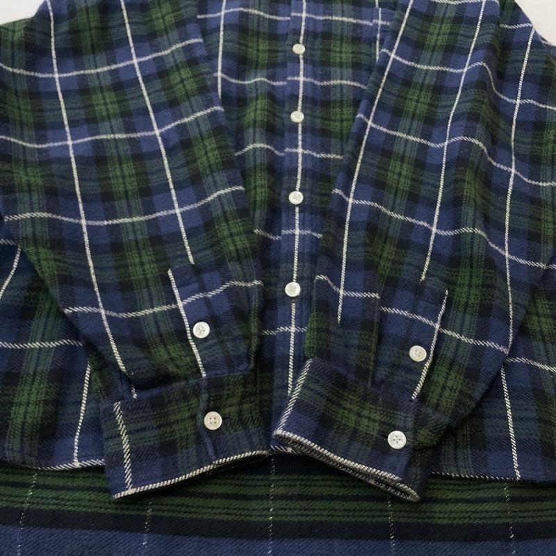 【中古品】【メンズ】 KAMIYA カミヤ HOODED CHECK SHIRT G13SH041 フーディ チェック シャツ トップス 長袖 ヴィンテージ加工 140-251203-ts-12-fuz サイズ：L カラー：チェック 万代Net店