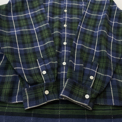 【中古品】【メンズ】 KAMIYA カミヤ HOODED CHECK SHIRT G13SH041 フーディ チェック シャツ トップス 長袖 ヴィンテージ加工 140-251203-ts-12-fuz サイズ：L カラー：チェック 万代Net店