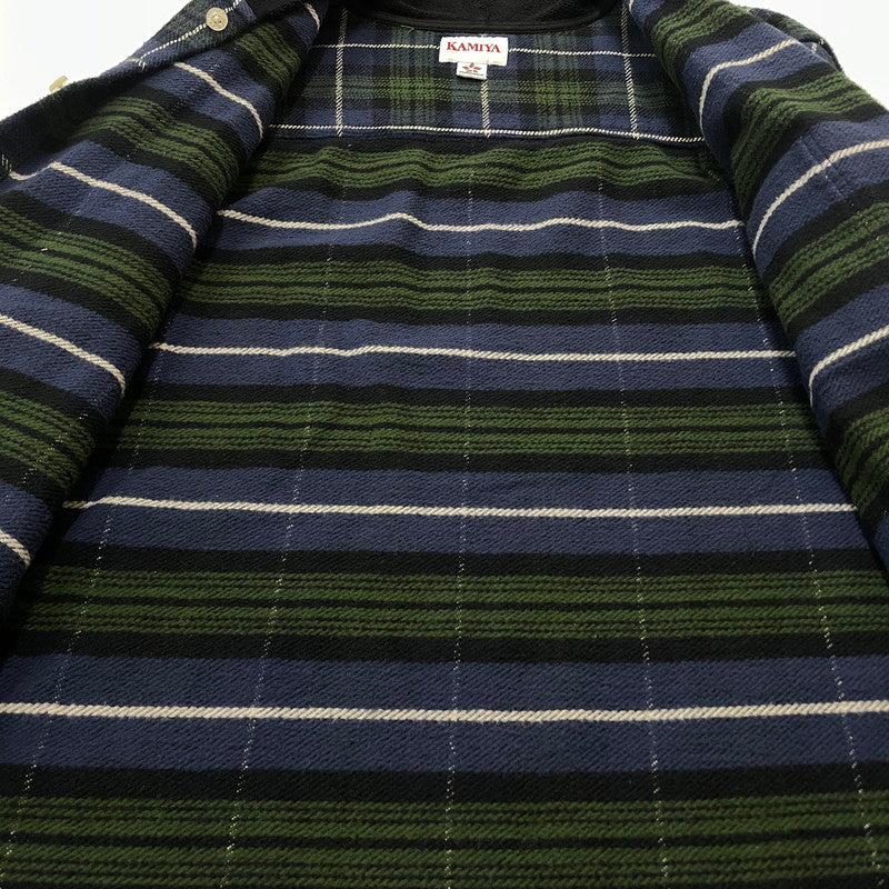 【中古品】【メンズ】 KAMIYA カミヤ HOODED CHECK SHIRT G13SH041 フーディ チェック シャツ トップス 長袖 ヴィンテージ加工 140-251203-ts-12-fuz サイズ：L カラー：チェック 万代Net店