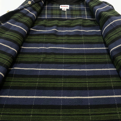 【中古品】【メンズ】 KAMIYA カミヤ HOODED CHECK SHIRT G13SH041 フーディ チェック シャツ トップス 長袖 ヴィンテージ加工 140-251203-ts-12-fuz サイズ：L カラー：チェック 万代Net店