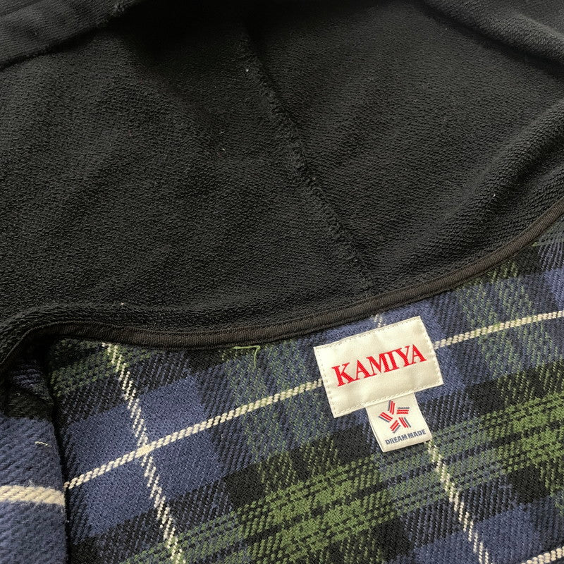 【中古品】【メンズ】 KAMIYA カミヤ HOODED CHECK SHIRT G13SH041 フーディ チェック シャツ トップス 長袖 ヴィンテージ加工 140-251203-ts-12-fuz サイズ：L カラー：チェック 万代Net店