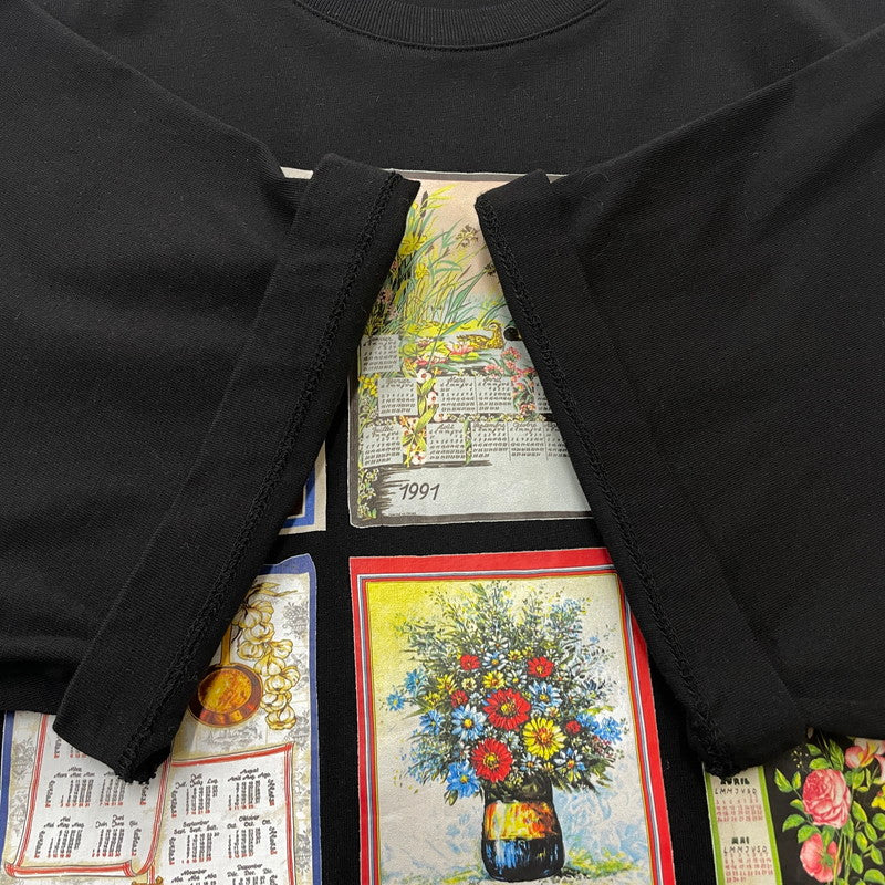 【中古品】【メンズ】 Marine Serre マリーンセル REGENERATED CALENDAR TEE ジェネレイテッド カレンダー Tシャツ トップス 半袖 141-251203-ts-15-tei サイズ：XL カラー：ブラック 万代Net店