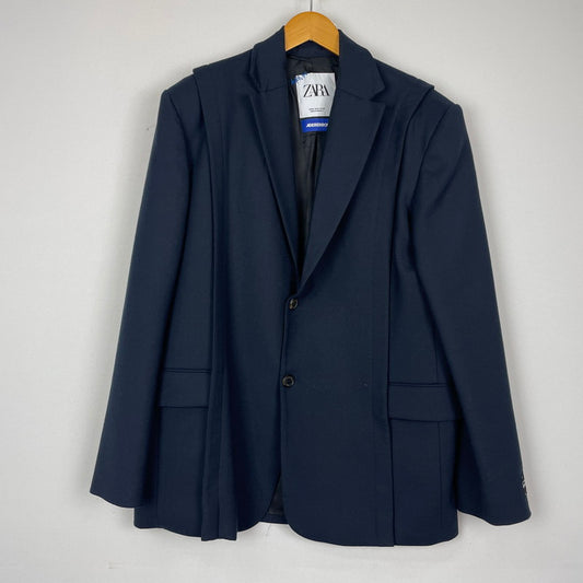 【中古品】【メンズ】 ZARA ザラ × ADERERROR アーダーエラー 別注 コラボ TAILORED JACKET テーラードジャケット アウター 147-251203-ts-07-tei サイズ：M カラー：ネイビー 万代Net店