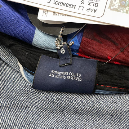 【中古品】【メンズ】 AAPE BY A BATHING APE エーエイプバイアベイシングエイプ × TOMMY JEANS トミージーンズ 別注 コラボ DENIM JACKET デニムジャケット アウター Gジャン 142-251203-ts-04-tei サイズ：S カラー：インディゴ 万代Net店