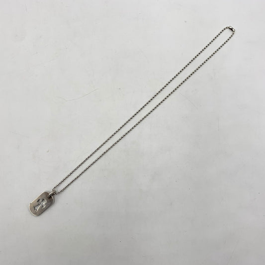 【中古品】【メンズ】 CHROME HEARTS クロムハーツ D TAG SML CO CRS OLD オールド カットアウト クロス ドッグタグ スモール ペンダントトップ アクセサリー ネックレス 190-251204-ts-06-tei カラー：シルバー 万代Net店