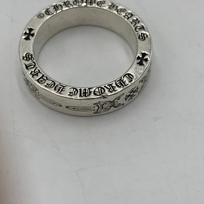 【中古品】【メンズ】 CHROME HEARTS クロムハーツ 6mm SPACER DAGGER 6mmスペーサー ダガー アクセサリー リング 指輪 190-251204-ts-02-tei カラー：シルバー 19号 万代Net店