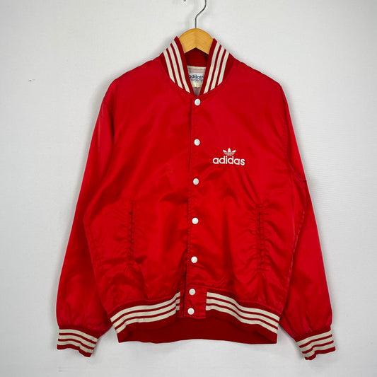 【現状渡し品】【メンズ】 adidas アディダス 80's NYLON JACKET VINTAGE 80年代 ナイロン ジャケット アウター スタジャン ヴィンテージ 148-251203-ts-18-tei サイズ：サイズ不明 カラー：レッド 万代Net店
