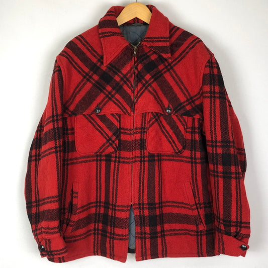 【現状渡し品】【メンズ】 UNKNOWN USED 50's CROWN ZIP MACKINAW COAT VINTAGE 50年代 クラウンジップ マッキーノコート ライトアウター ヴィンテージ 145-251204-yy-12-tei サイズ：不明 カラー：レッド 万代Net店