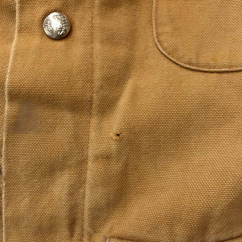 【現状渡し品】【メンズ】 CARTERS カーターズ 70~80's DUCK COVERALL JACKET VINTAGE 70~80年代 ダック カバーオール ジャケット ライトアウター ヴィンテージ USA製 145-251204-yy-13-tei サイズ：42 カラー：キャメル 万代Net店