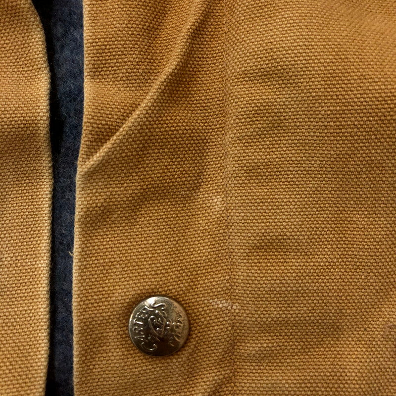 【現状渡し品】【メンズ】 CARTERS カーターズ 70~80's DUCK COVERALL JACKET VINTAGE 70~80年代 ダック カバーオール ジャケット ライトアウター ヴィンテージ USA製 145-251204-yy-13-tei サイズ：42 カラー：キャメル 万代Net店