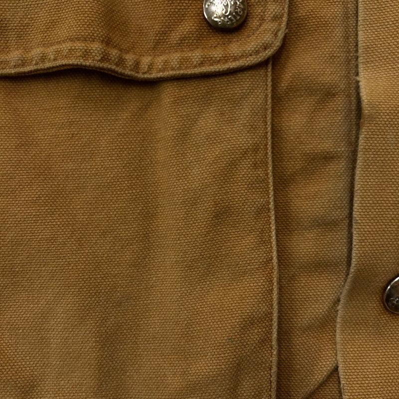 【現状渡し品】【メンズ】 CARTERS カーターズ 70~80's DUCK COVERALL JACKET VINTAGE 70~80年代 ダック カバーオール ジャケット ライトアウター ヴィンテージ USA製 145-251204-yy-13-tei サイズ：42 カラー：キャメル 万代Net店