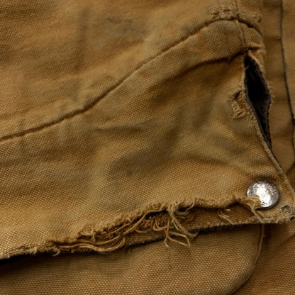 【現状渡し品】【メンズ】 CARTERS カーターズ 70~80's DUCK COVERALL JACKET VINTAGE 70~80年代 ダック カバーオール ジャケット ライトアウター ヴィンテージ USA製 145-251204-yy-13-tei サイズ：42 カラー：キャメル 万代Net店