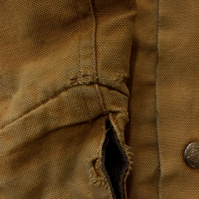 【現状渡し品】【メンズ】 CARTERS カーターズ 70~80's DUCK COVERALL JACKET VINTAGE 70~80年代 ダック カバーオール ジャケット ライトアウター ヴィンテージ USA製 145-251204-yy-13-tei サイズ：42 カラー：キャメル 万代Net店