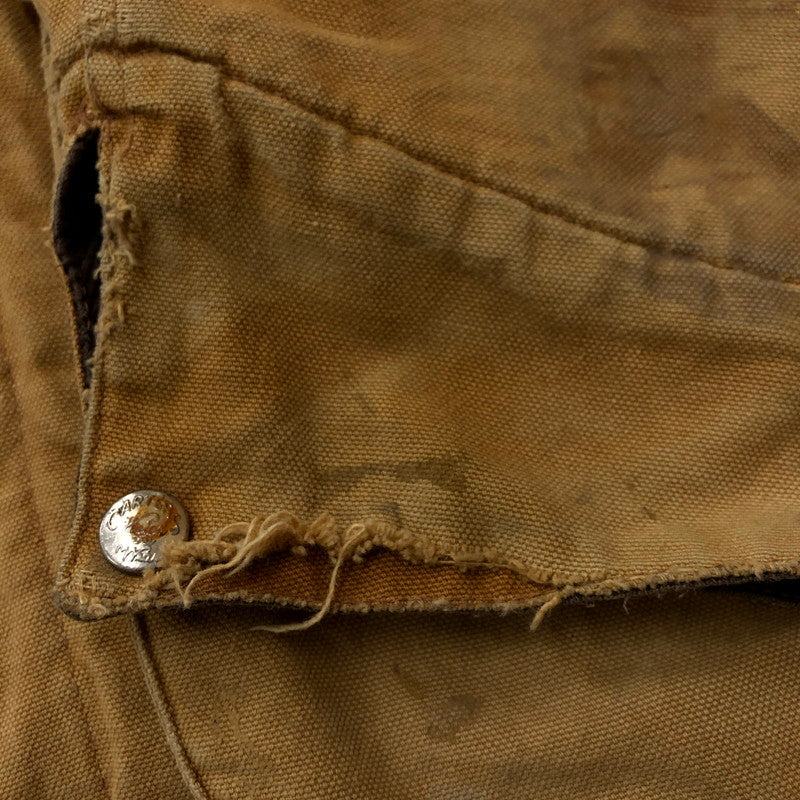 【現状渡し品】【メンズ】 CARTERS カーターズ 70~80's DUCK COVERALL JACKET VINTAGE 70~80年代 ダック カバーオール ジャケット ライトアウター ヴィンテージ USA製 145-251204-yy-13-tei サイズ：42 カラー：キャメル 万代Net店