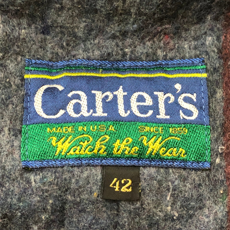 【現状渡し品】【メンズ】 CARTERS カーターズ 70~80's DUCK COVERALL JACKET VINTAGE 70~80年代 ダック カバーオール ジャケット ライトアウター ヴィンテージ USA製 145-251204-yy-13-tei サイズ：42 カラー：キャメル 万代Net店