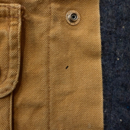 【現状渡し品】【メンズ】 CARTERS カーターズ 70~80's DUCK COVERALL JACKET VINTAGE 70~80年代 ダック カバーオール ジャケット ライトアウター ヴィンテージ USA製 145-251204-yy-13-tei サイズ：42 カラー：キャメル 万代Net店