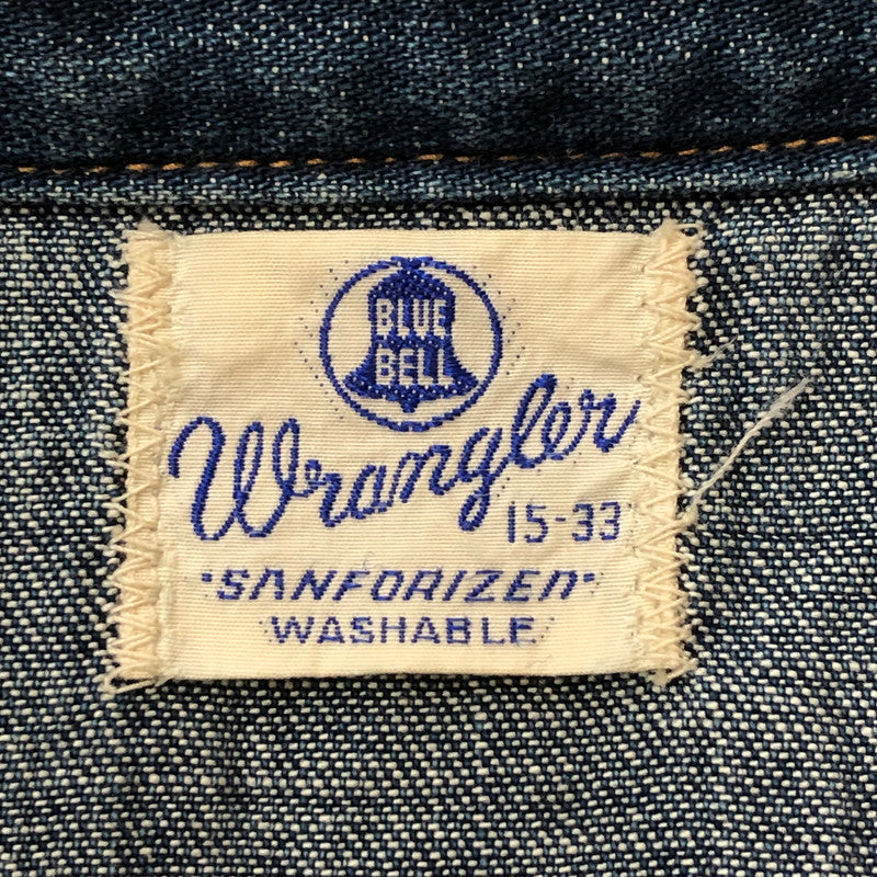 【中古品】【メンズ】 Wrangler ラングラー × TOY'S McCOY トイズマッコイ 別注 コラボ L/S DENIM WESTERN SHIRT ロングスリーブ デニム ウエスタンシャツ 長袖 トップス 145-251204-yy-18-tei サイズ：15-33 カラー：インディゴ 万代Net店