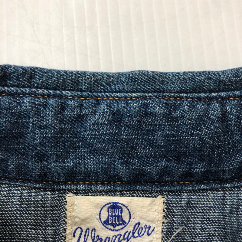 【中古品】【メンズ】 Wrangler ラングラー × TOY'S McCOY トイズマッコイ 別注 コラボ L/S DENIM WESTERN SHIRT ロングスリーブ デニム ウエスタンシャツ 長袖 トップス 145-251204-yy-18-tei サイズ：15-33 カラー：インディゴ 万代Net店