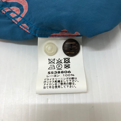 【中古品】【メンズ】 RAYON HAWAIIAN SHIRT HAWAIIAN SKULL BORDER SS38806 ナイロン　ハワイアン シャツ ハワイアン スカル ボーダー 半袖 トップス 145-251205-ks-13-fuzh サイズ：M カラー：ブルー 万代Net店