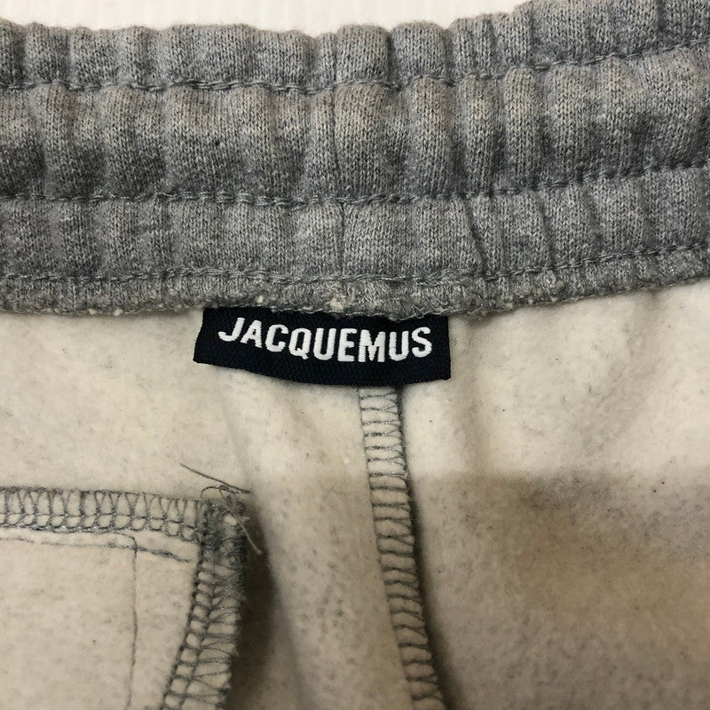 【中古品】【メンズ】 JACQUEMUS ジャックムス LOGO SWEAT PANTS ロゴ スウェットパンツ ボトムス 152-251205-ks-24-tei サイズ：S カラー：グレー 万代Net店