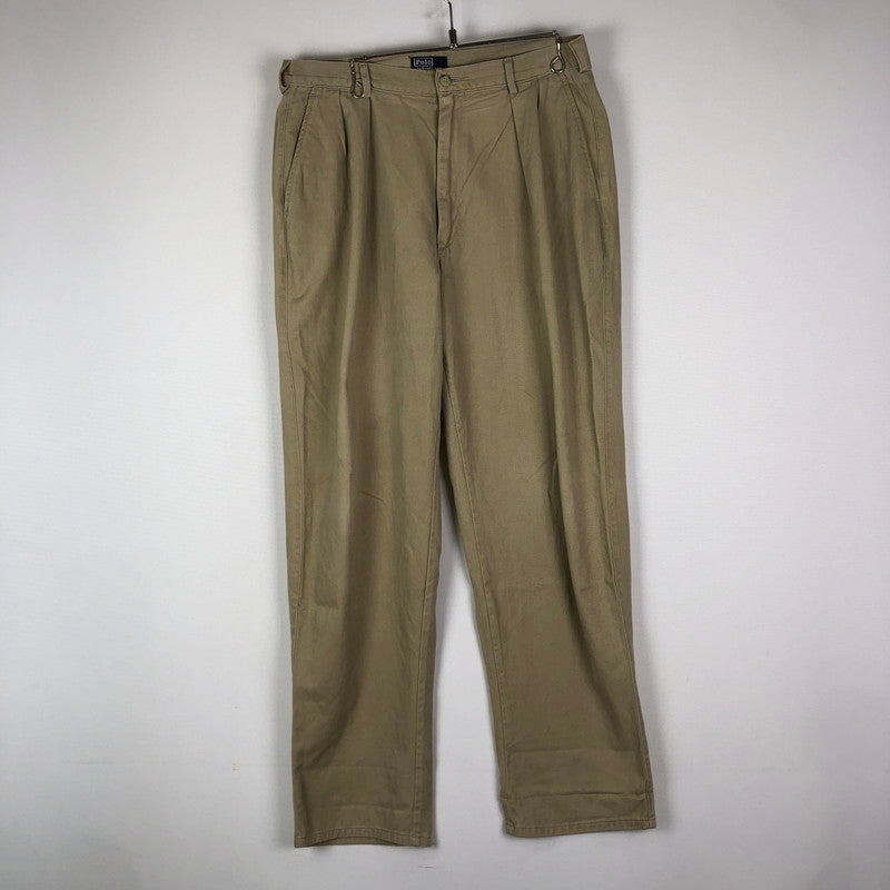 【現状渡し品】【メンズ】 POLO RALPH LAUREN ポロ・ラルフローレン 90's CHINO PANTS 90年代 チノパン ボトムス USA製 158-251205-ks-27-tei サイズ：35×32 カラー：ベージュ 万代Net店